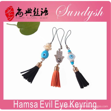 Hamsa Evil Eye Keyring Tassel Evil Eye Key Charm Accessory Best Key Chain